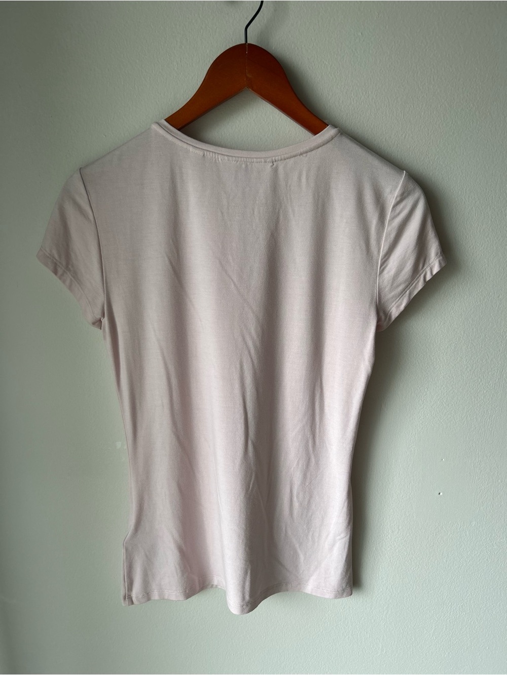 TED BAKER JACII Pink Embellished Neck Fitted Tee Top Ted Baker Size 0 / XS - Picture 6 of 8